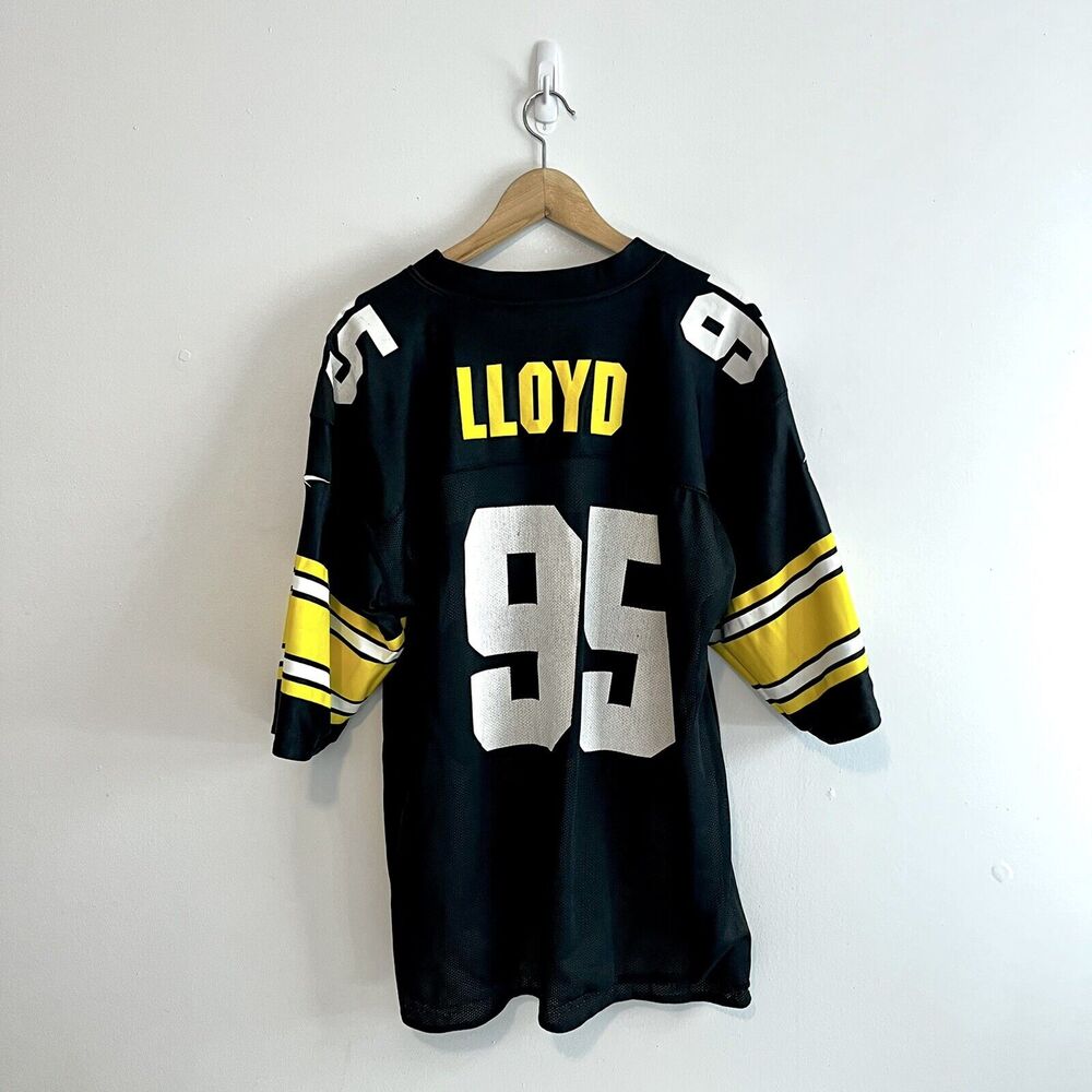 2000s Pittsburgh Steelers Jersey Greg Lloyd #95 Reebok Reversible VTG RARE 48 L